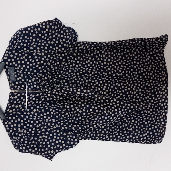 Costa Blanca Collection polkadot bow s/sleeve blouse - Picture 6 of 6